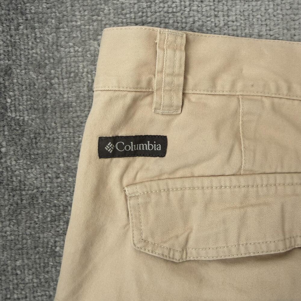 Columbia Cargo Shorts Mens 38 Beige 100% Cotton Utility Outdoor Pockets Casual - Picture 6 of 6